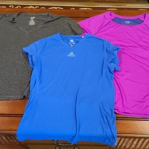 Bundle of three tech exercise shirts